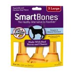 SMB-2995 Bacon and Cheese Classic Bone Chews - Large (3 pieces) - SmartBones - Noble Advance Pets