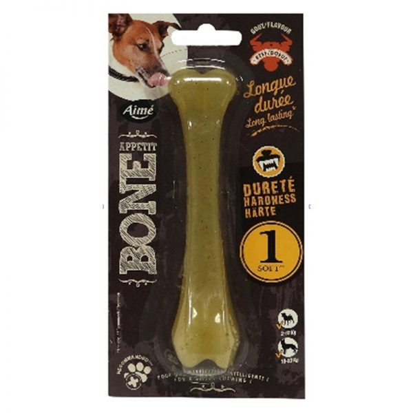 CHEWING BONE NYLON BONE APPETIT SOFT SMALL SIZE TIBIA BEEF FLAVOUR - Aime Bone Appetit - Adec Distribution Pte Ltd