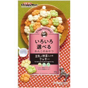 DM-81988 Doggy Snack Soy Milk & Veggie Paw Biscuit 60g