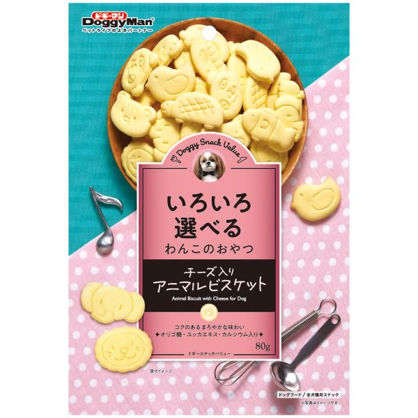 DM-81989 Doggy Snack Animal Biscuit with Cheese 80g