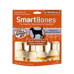 SMB-2004 Sweet Potato Classic Bone Chews - Medium (4 pieces) - SmartBones - Noble Advance Pets