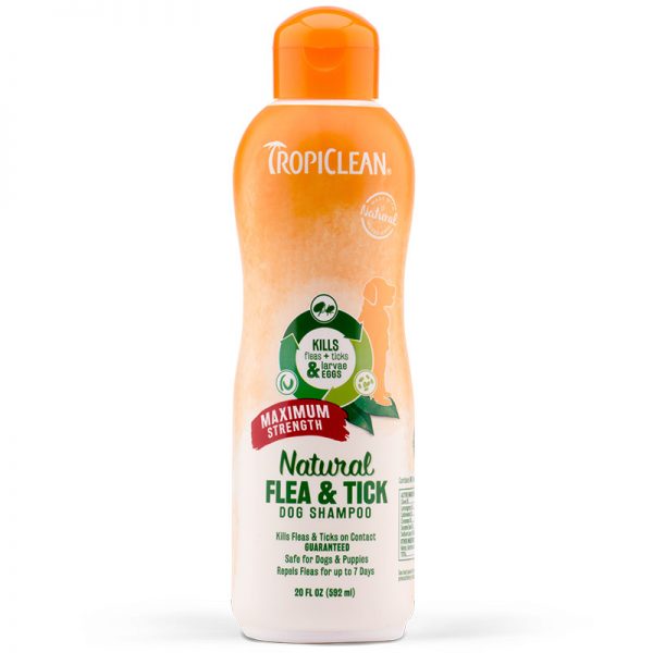 Tropiclean Natural Flea & Tick Shampoo Maximum Strength