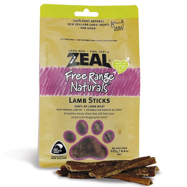 ZLLS125 Lamb Sticks Dog Pouches - Zeal - Stellar Pets