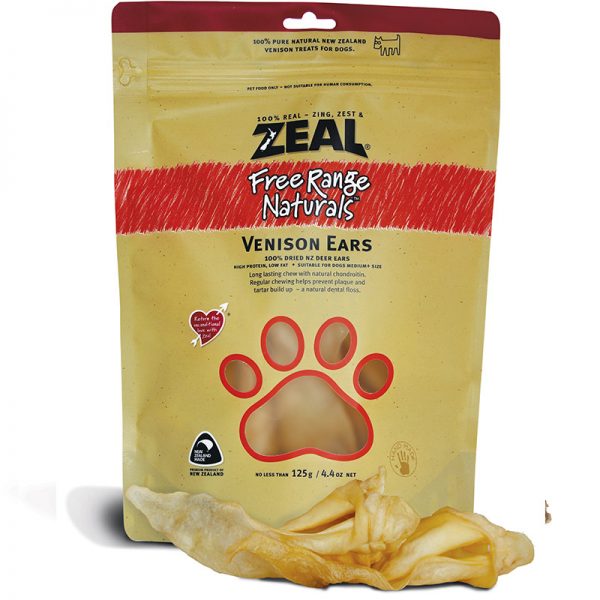 ZLVENE125 Venison Ears Dog Pouches - Zeal - Stellar Pets