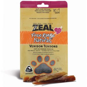 ZLVENT125 Venison Tendons Dog Pouches - Zeal - Stellar Pets