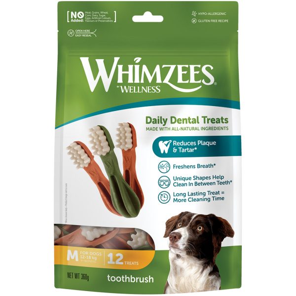 WHZ323 Medium Whimzees Toothbrush (Value Bag)