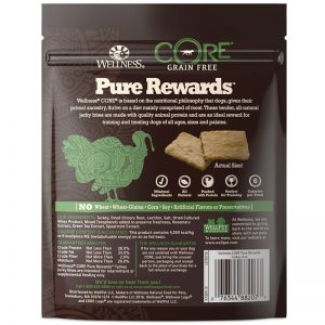 WN-PRTURK CORE Turkey Jerky Dog Snacks (3) - Wellness -Silversky