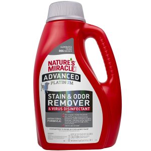 E-P98167 Advanced Platinum Stain and Odor Remover & Virus Disinfectant Eliminator for Dogs (64oz)