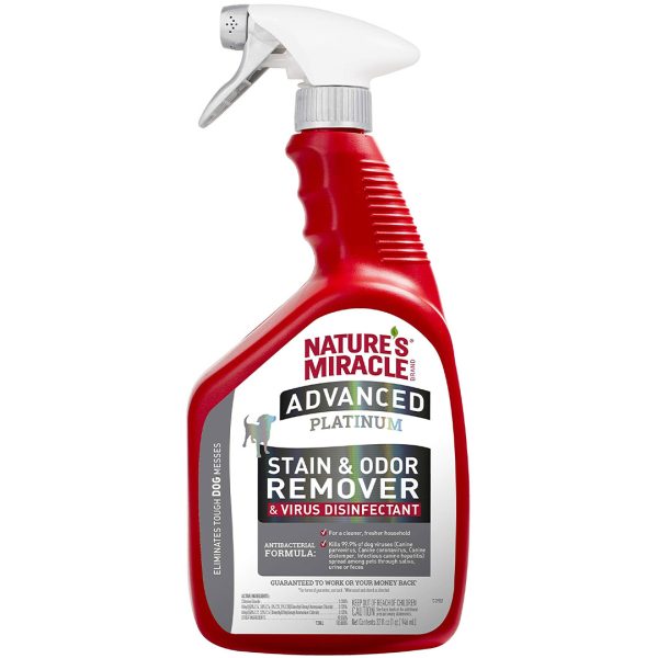 E-P98180 Advanced Platinum Stain and Odor Remover & Virus Disinfectant Eliminator for Dogs (32oz)