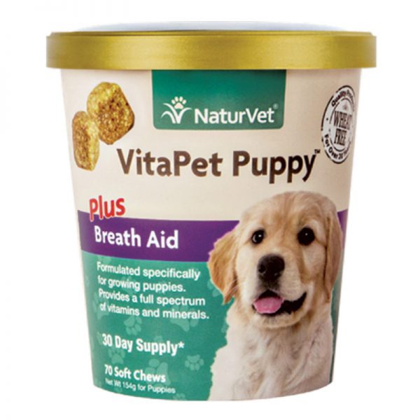 VitaPet Puppy™ Plus Breath Aid - NaturVet - Silversky