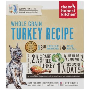 K2C 2lb The Honest Kitchen Dehydrated Whole-Grain Turkey Recipe (Keen)