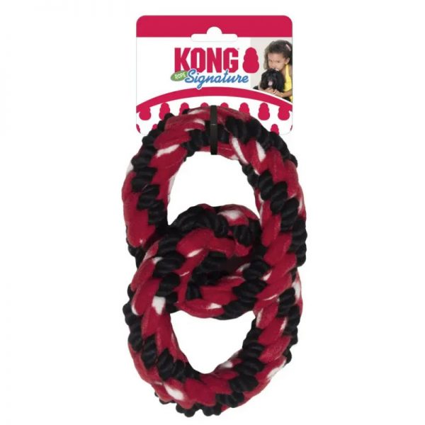 Signature Rope Double Ring Tug (2) - KONG - Roots Technologies