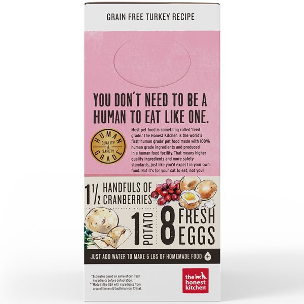 The Honest Kitchen Dehydrated Grain-Free Turkey Recipe (Grace)