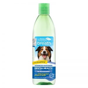 TropiClean Fresh Breath Advanced Whitening Dental Health Solution for Dogs, 16oz - TropiClean - Silversky