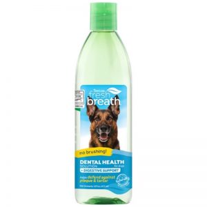 TropiClean Fresh Breath Dental Health Solution Plus Digestive Support for Dogs, 16oz - TropiClean - Silversky