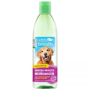 TropiClean Fresh Breath Dental Health Solution Plus Hip & Joint for Dogs, 16oz - TropiClean - Silversky