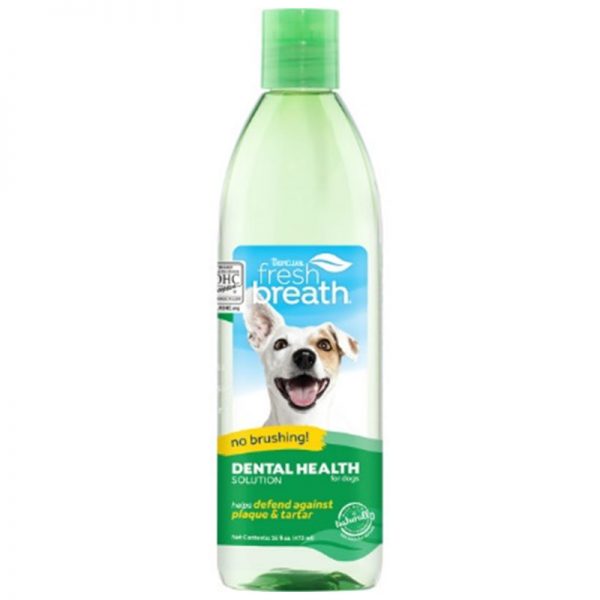 TropiClean Fresh Breath Dental Health Solution for Dogs, 16oz - Dental Health Solution - TropiClean - Silversky