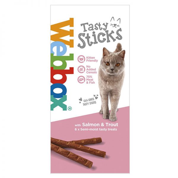 Webbox Cats Delight Sticks SalmonTrout 6 sticks - Webbox - Adec Distribution