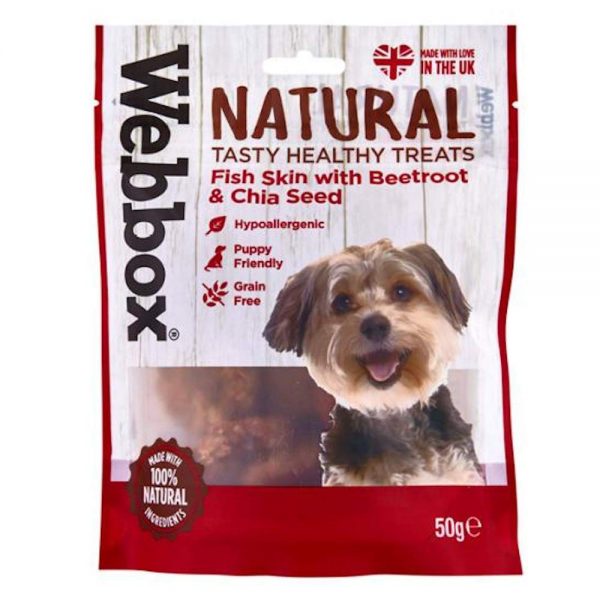 Webbox Natural Fishskins Beetroot Chia Seed - Webbox - Adec Distribution