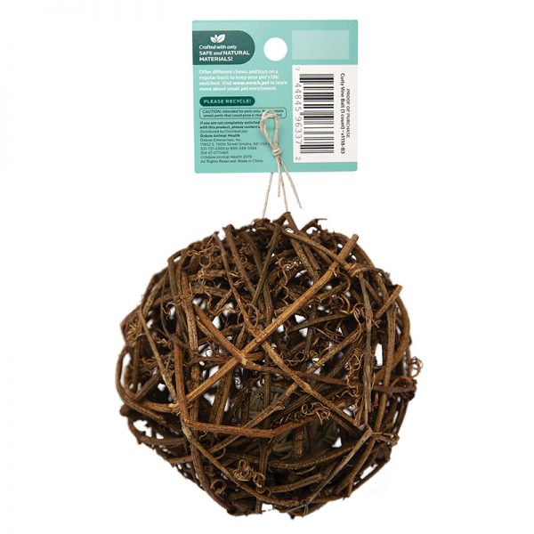 O9131 Curly Vine Ball (2) - Oxbow - Yappy Pets