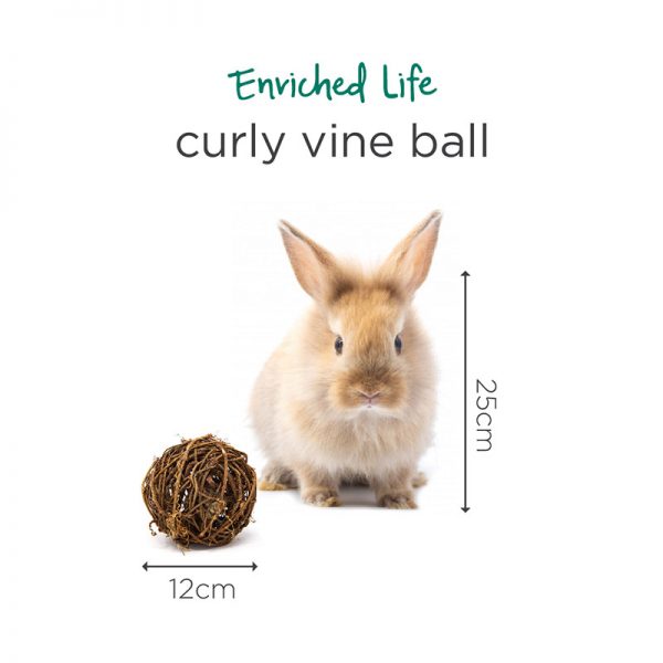 O9131 Curly Vine Ball (3) - Oxbow - Yappy Pets