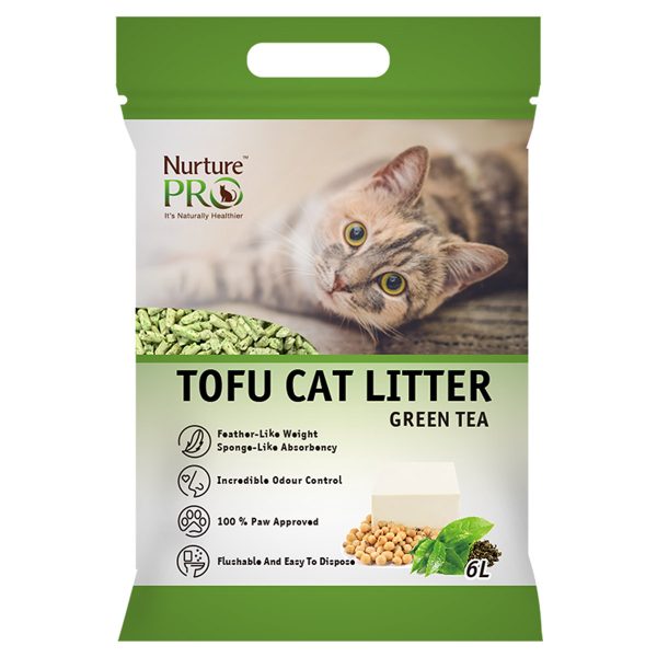 Tofu Cat Litter Green Tea- Nurture Pro - Yappy Pets