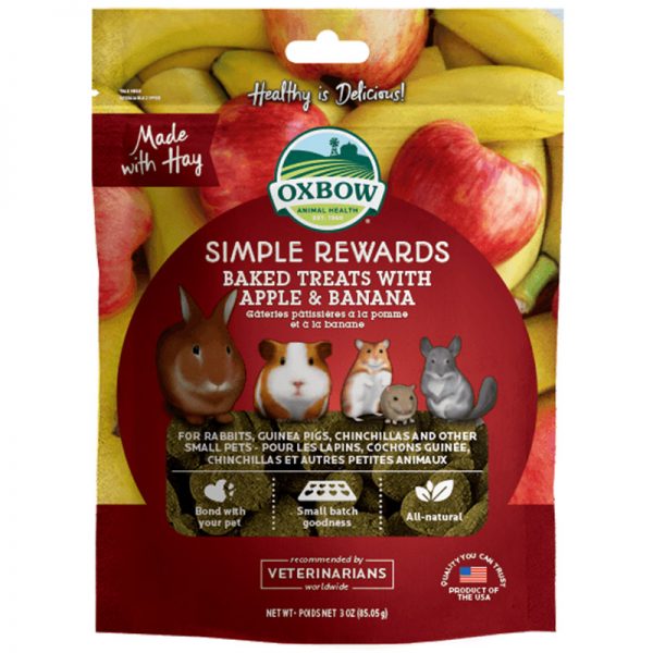 Apple Banana Natural Baked Treats - Oxbow - Yappy Pets