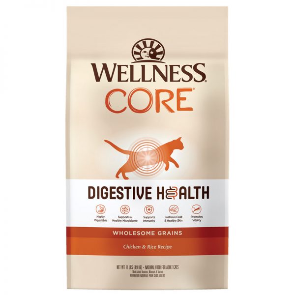 CORE Digestive Health with Wholesome Grains Chicken Recipe (Chicken & Rice) 11lb - Wellness - StellarPets