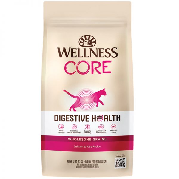 CORE Digestive Health with Wholesome Grains Salmon Recipe (Salmon & Rice) 5lb - Wellness - StellarPets