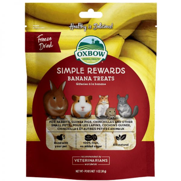 O412 Freeze Dried Banana - Oxbow - Yappy Pets