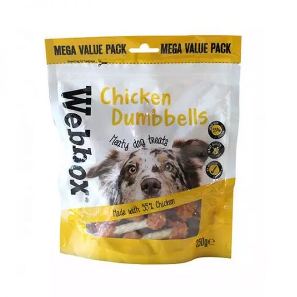 Webbox Chicken Dumbbells Bulk Bag - Webbox - Adec Distribution