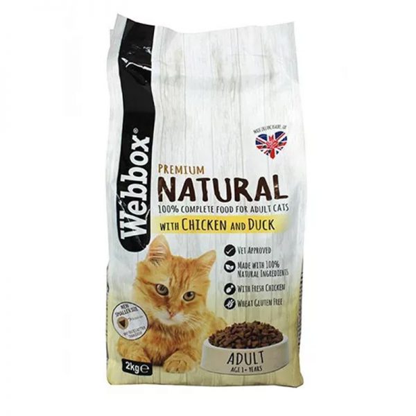 Webbox Natural Cat Dry Adult Chicken and Duck - Webbox - Adec Distribution