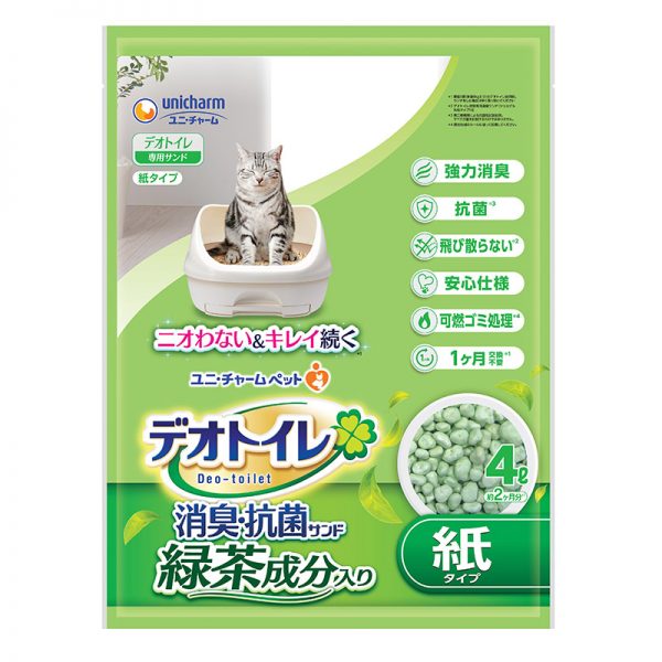 UCPC8075 Unicharm Pet Deo-Toilet RF.GTS Paper Pellets 4L