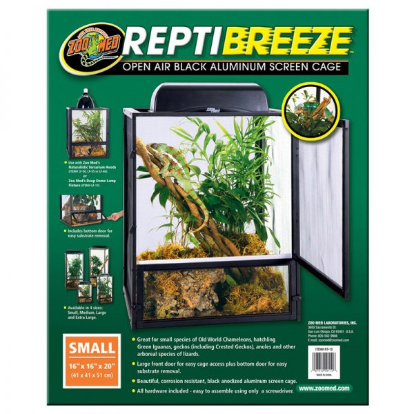 ZMNT10 ReptiBreeze Alum Screen Cage (S)