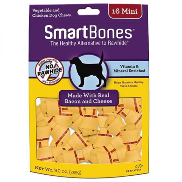 SMB-2991 Bacon and Cheese Classic Bone Chews - Mini (16 pieces) - 2022 April Clubpets METAVERSE Virtual Pet Expo