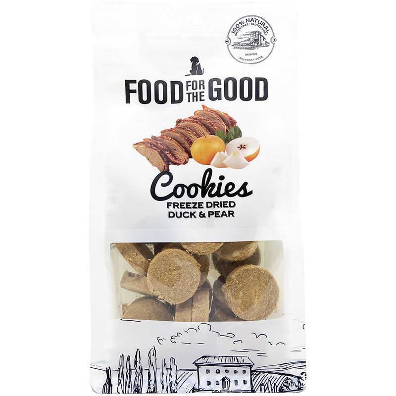 FFTG-9173 Freeze Dried Duck & Pear Cookies (1) FFTG-9173 Freeze Dried Duck & Pear Cookies