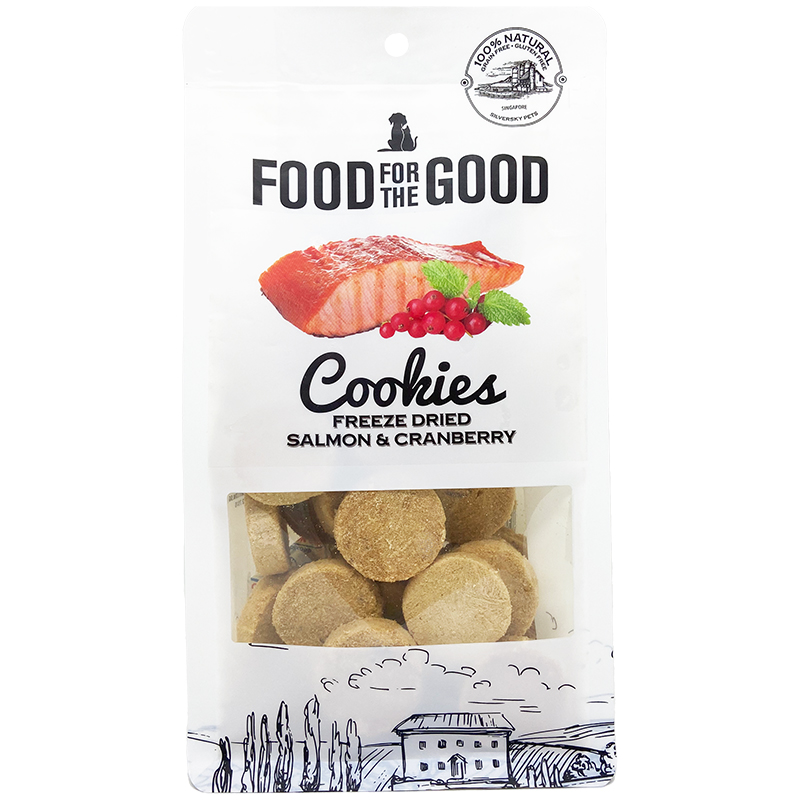 FFTG-9180 Freeze Dried Salmon & Cranberry Cookies (3) FFTG-9180 Freeze Dried Salmon & Cranberry Cookies