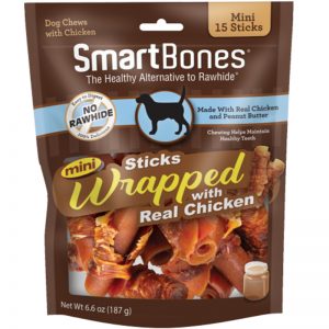 SMB-2959 Chicken Wrapped Peanut Butter Sticks - Mini 15pcs