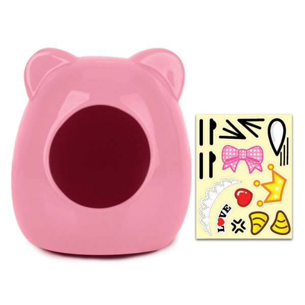 PKOC11 - Kitty-shaped Ceramic House Pink M