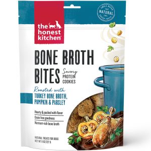 DCOOBTP8 The Honest Kitchen Bone Broth Bites Roasted with Turkey Bone Broth & Pumpkin