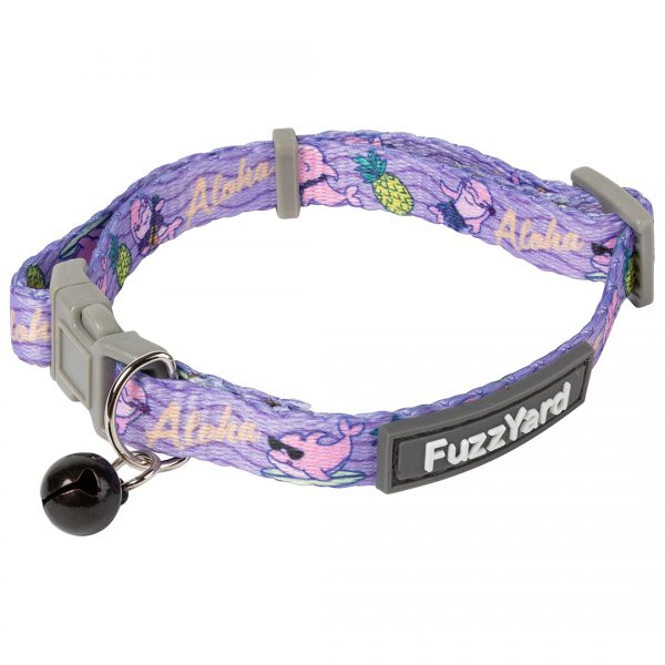 FY73534 FuzzYard Cat Collar Aloha Dolphins