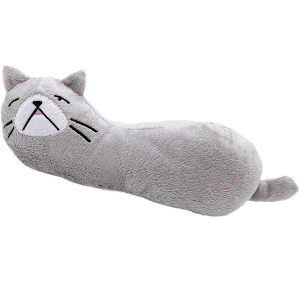 DM-87943 CattyMan Comfortable Cat Pillow - Sleepy Grey Cat