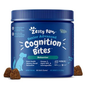 Z122 Zesty Paws Behaviour Senior Advanced Cognition Bites (Chicken)