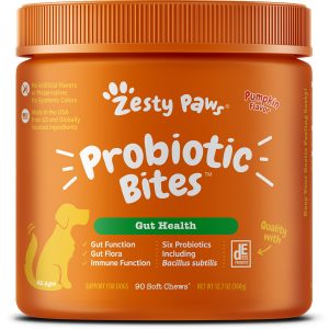 Zesty Paws Gut Health Probiotic Bites (1) - Z052P Probiotic Bites (Pumpkin)