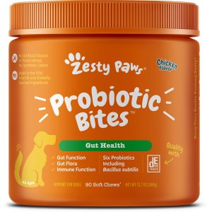 Zesty Paws Gut Health Probiotic Bites (2) - Z052 Probiotic Bites (Chicken)