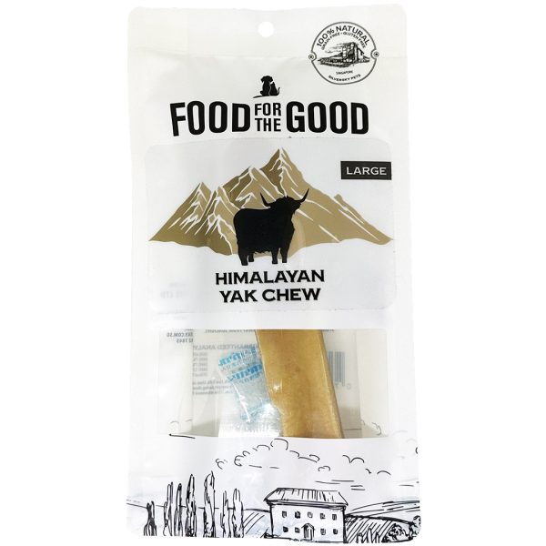 FFTG-9272 Food For The Good Yak Chew Dog Treats Yak-Chew-Large