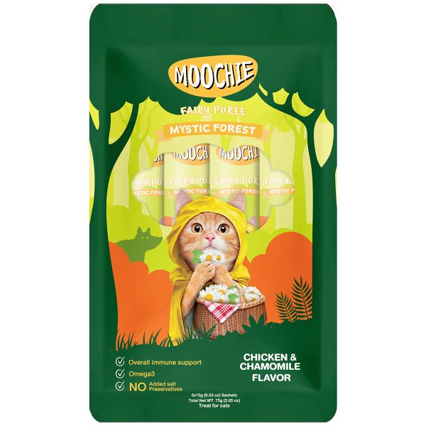 Moochie Chicken & Chamomile Fairy Purée 5pcs x 15g25pcs x 15g