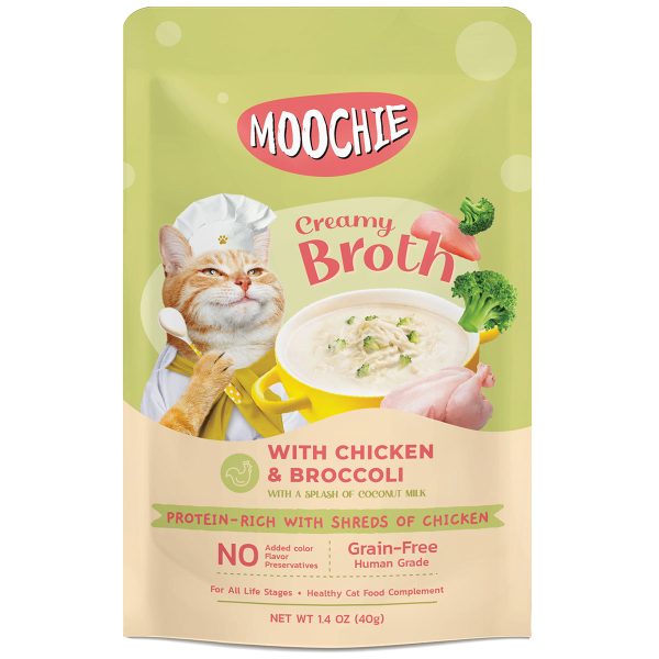 MC-1939 Moochie Creamy Broth with Chicken & Broccoli 40g