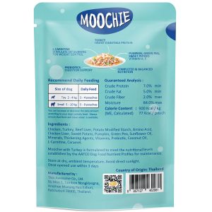 MC-2981 Moochie Weight Control Turkey with Sweet Potato, Pumpkin, Green Pea & Coconut Oil 85g