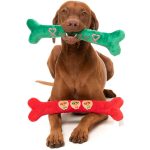 FY74951 FuzzYard Christmutts Homies Bones 2Pk Dog Toy